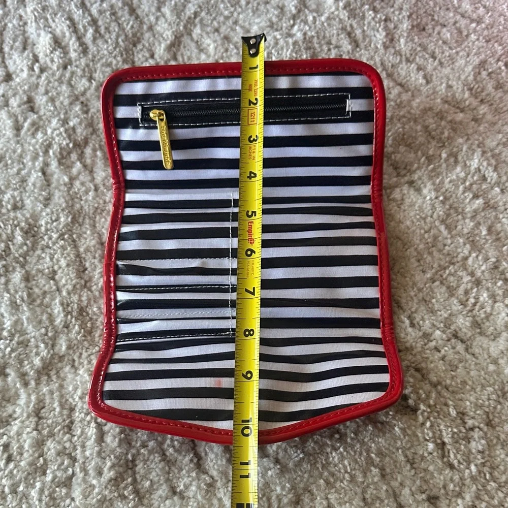 Red Patent Leather make up bag set